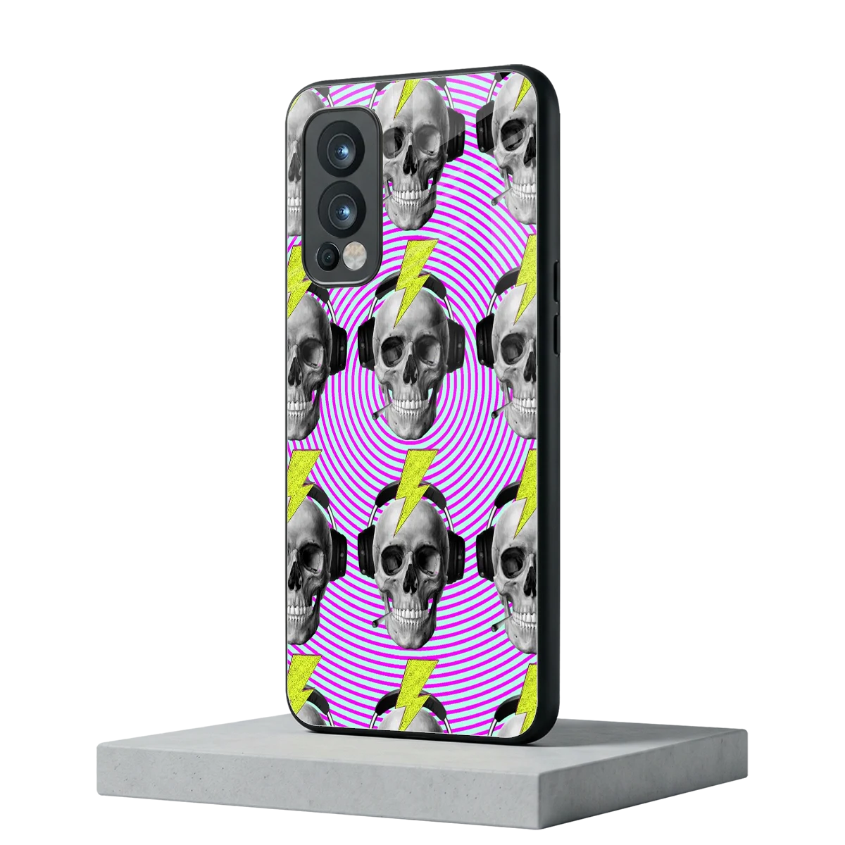Skull Trip oneplus nord 2 mobile cover | shockproof glass phone case