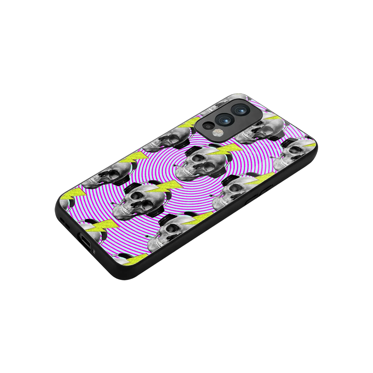 Skull Trip stylish phone case for oneplus nord 2 | glossy glass and slim fit