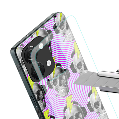 Skull Trip stylish phone case for oneplus nord 3 | glossy glass and slim fit