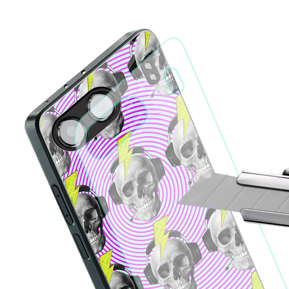 Skull Trip stylish phone case for oneplus nord 4 | glossy glass and slim fit