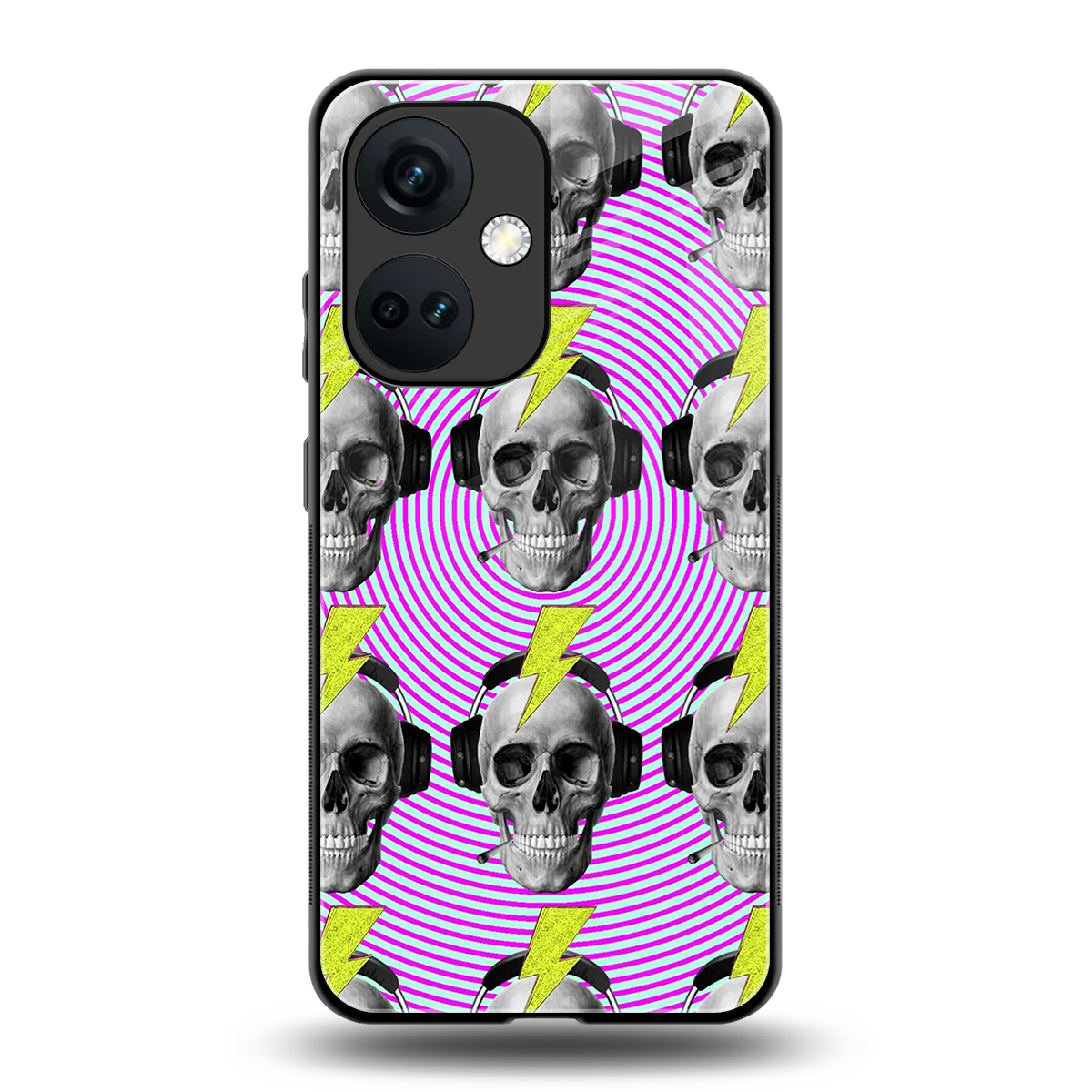 Skull Trip back phone cover | glass case for oneplus nord ce 3