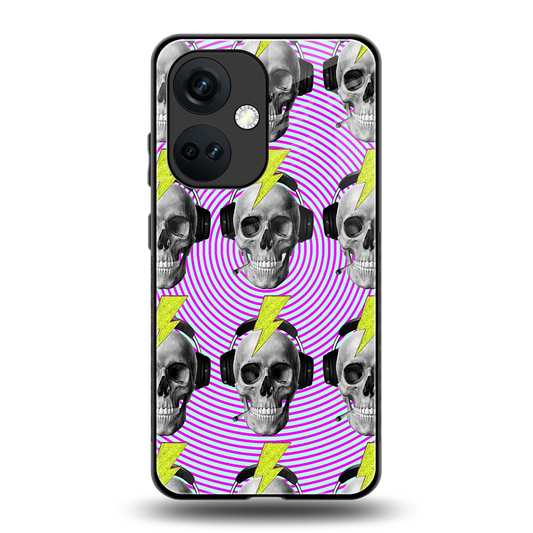 Skull Trip back phone cover | glass case for oneplus nord ce 3