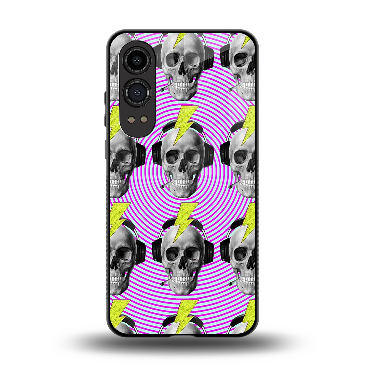 Skull Trip back phone cover | glass case for oneplus nord ce 4 lite