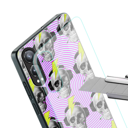 Skull Trip stylish phone case for oneplus nord ce 4 lite | glossy glass and slim fit