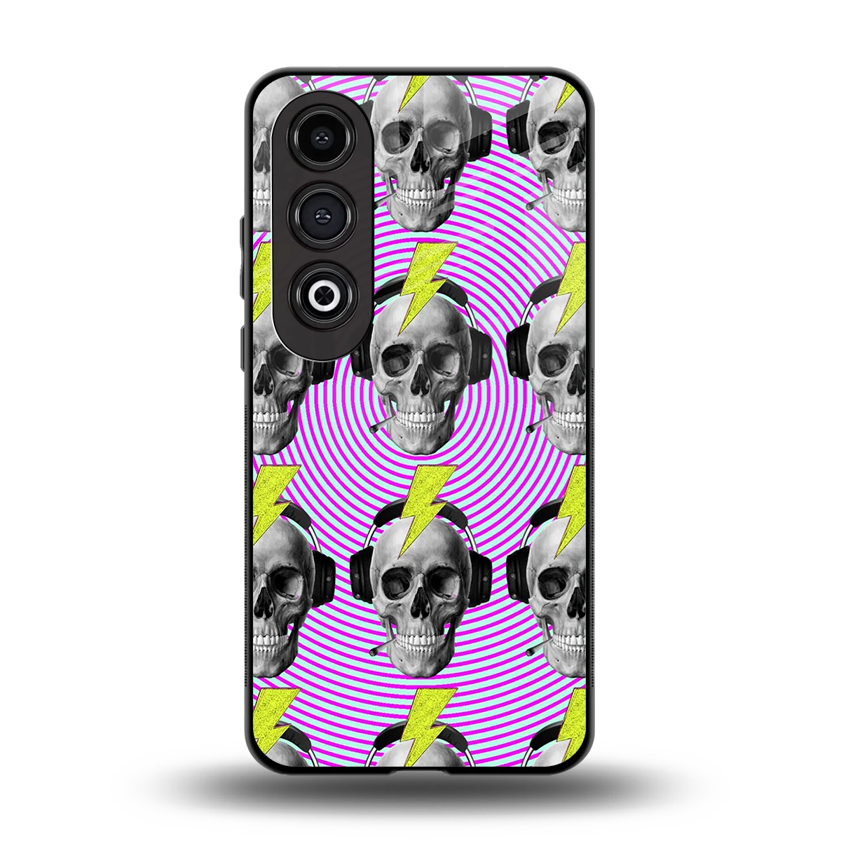 Skull Trip back phone cover | glass case for oneplus nord ce 4