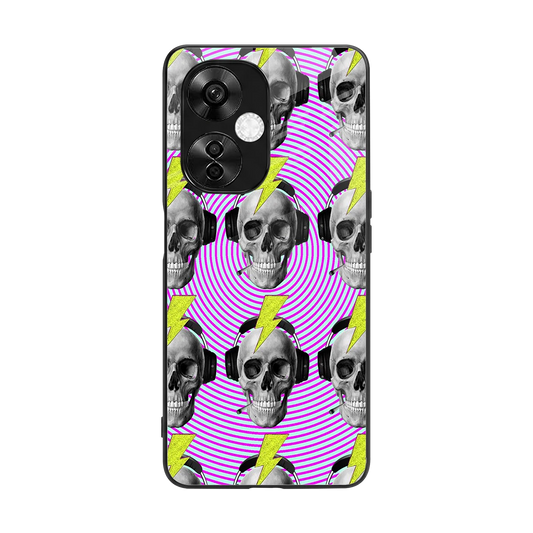 Skull Trip back phone cover | glass case for oneplus nord ce 3 lite