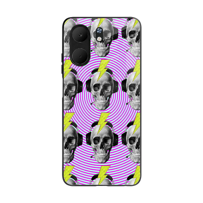 Skull Trip back phone cover | glass case for oppo a5x 5g