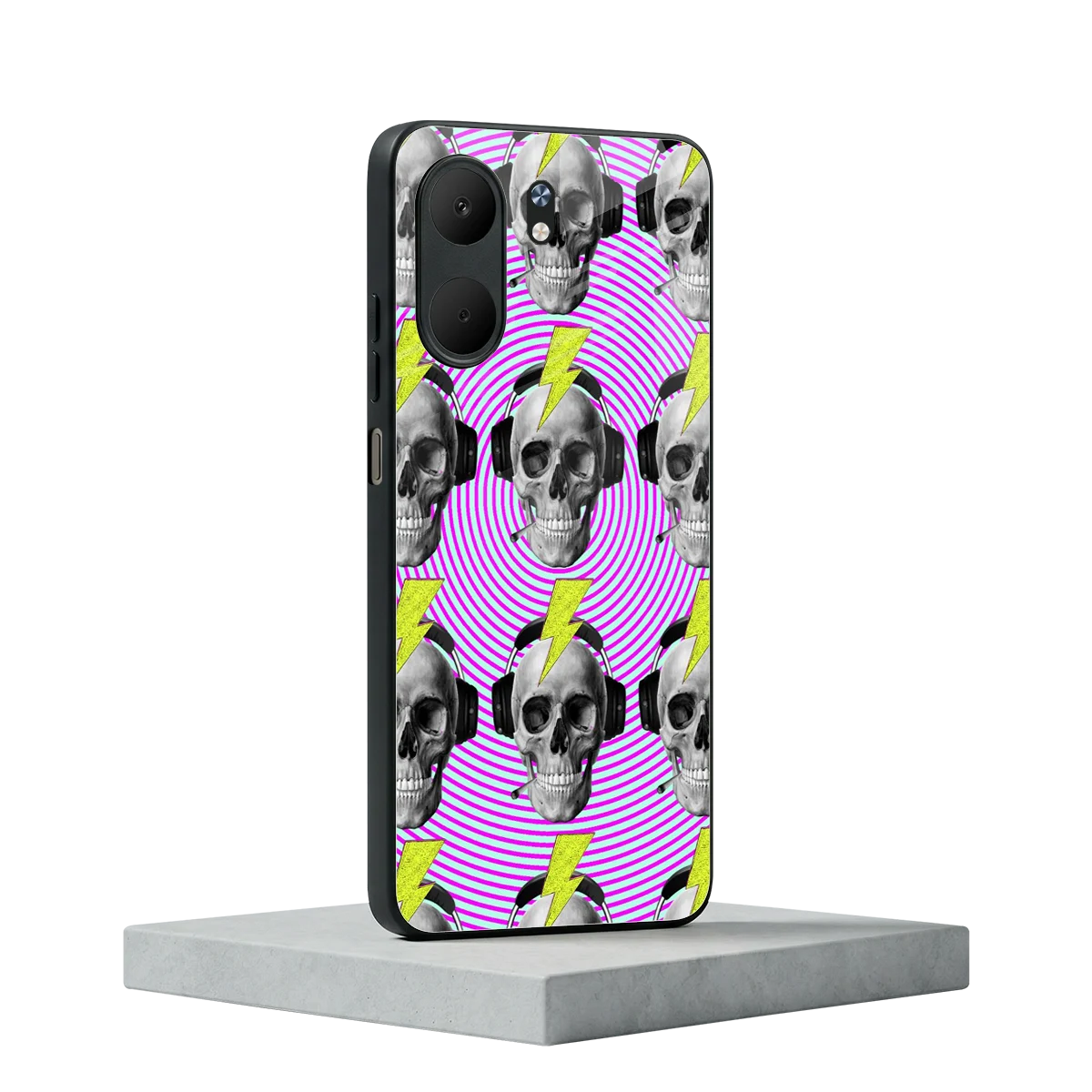 Skull Trip oppo a5x 5g mobile cover | shockproof glass phone case