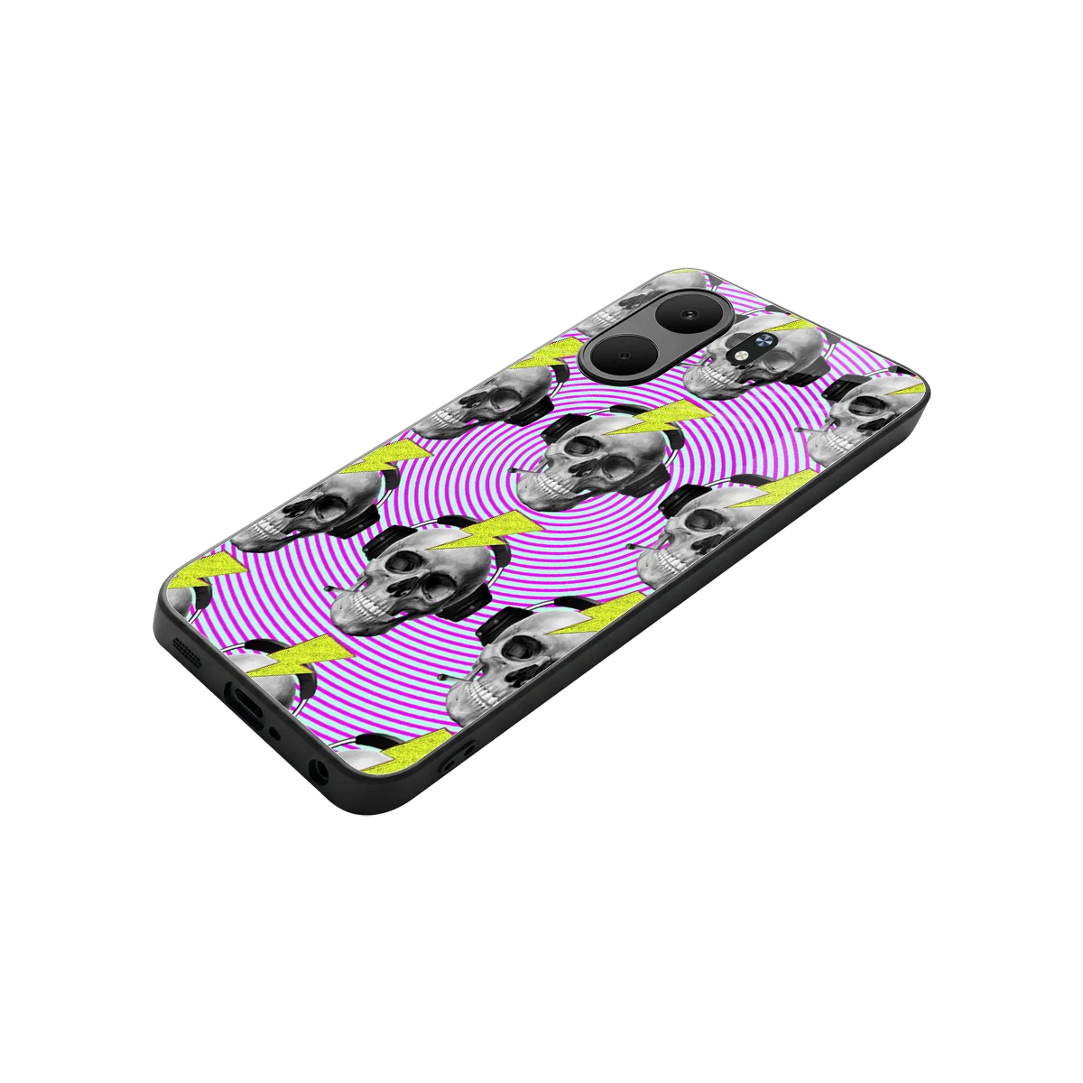 Skull Trip stylish phone case for oppo a5x 5g | glossy glass and slim fit