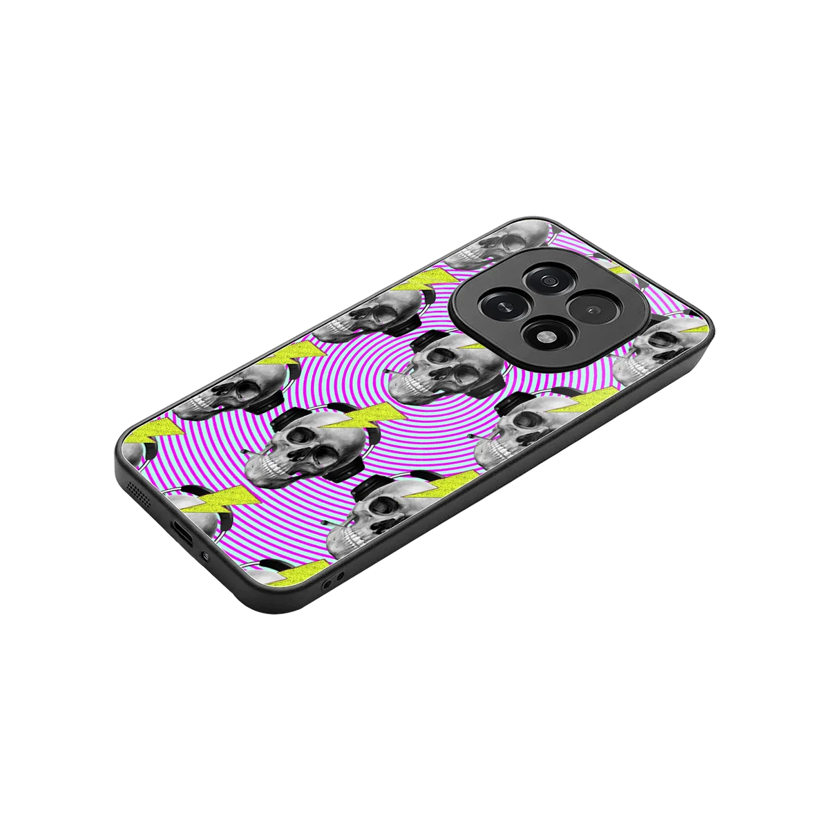 Skull Trip stylish phone case for oppo f29 5g | glossy glass and slim fit