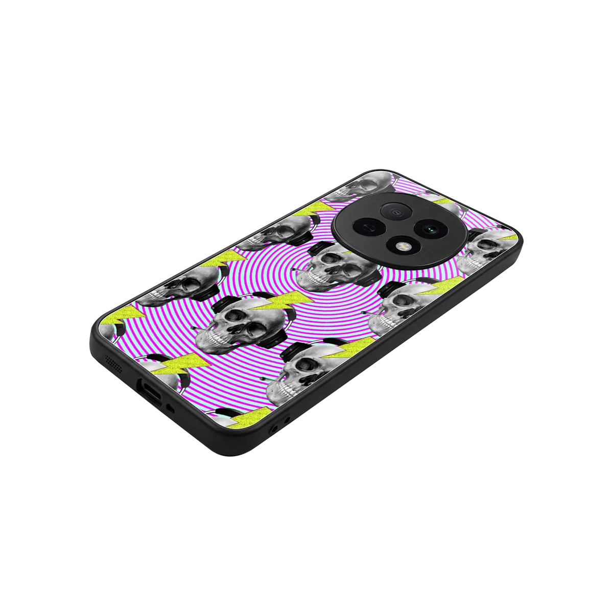 Skull Trip stylish phone case for oppo f29 pro 5g | glossy glass and slim fit