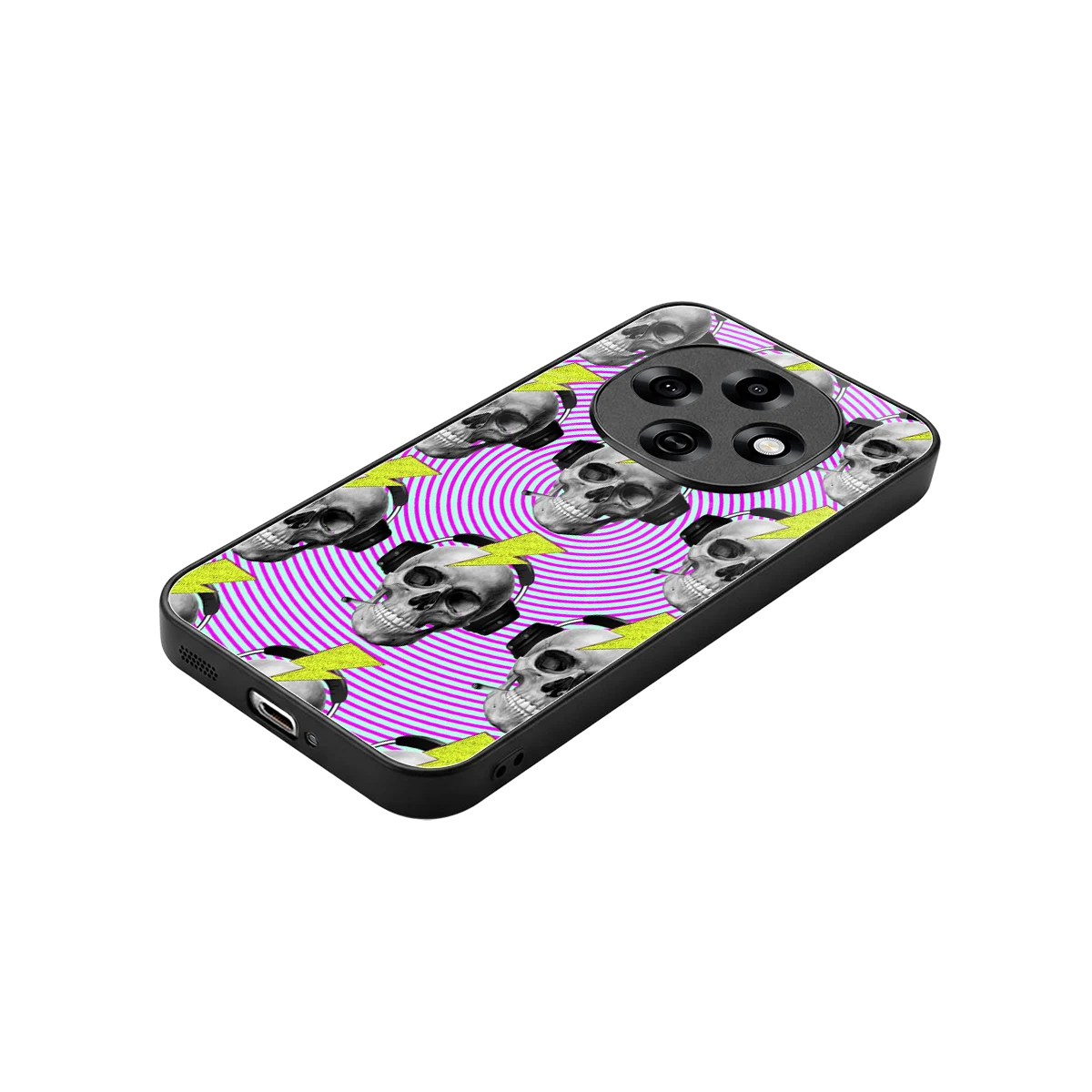 Skull Trip stylish phone case for oppo f31 pro 5g | glossy glass and slim fit