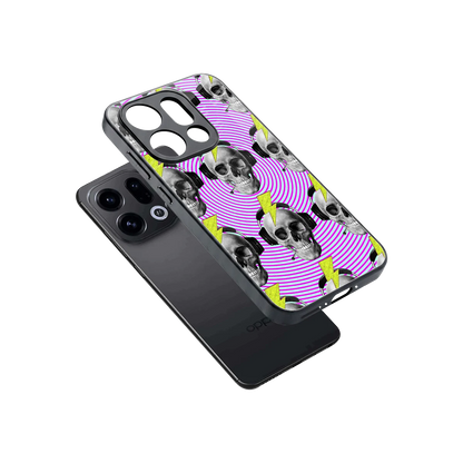 Skull Trip sleek oppo find x9 cover with tempered glass back and TPU edges