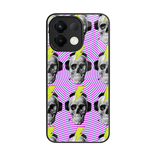 Skull Trip back phone cover | glass case for oppo k13 5g