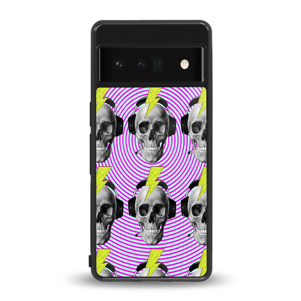 Skull Trip back phone cover | glass case for google pixel 6 pro