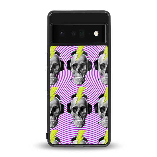 Skull Trip back phone cover | glass case for google pixel 6 pro
