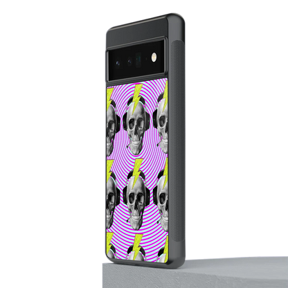 Skull Trip stylish phone case for google pixel 6 pro | glossy glass and slim fit