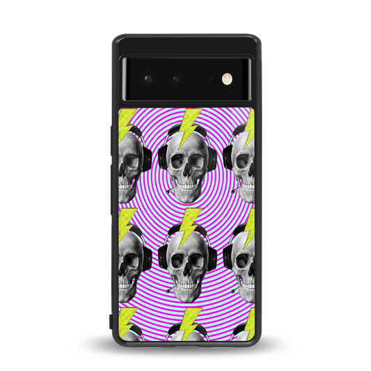 Skull Trip back phone cover | glass case for google pixel 6
