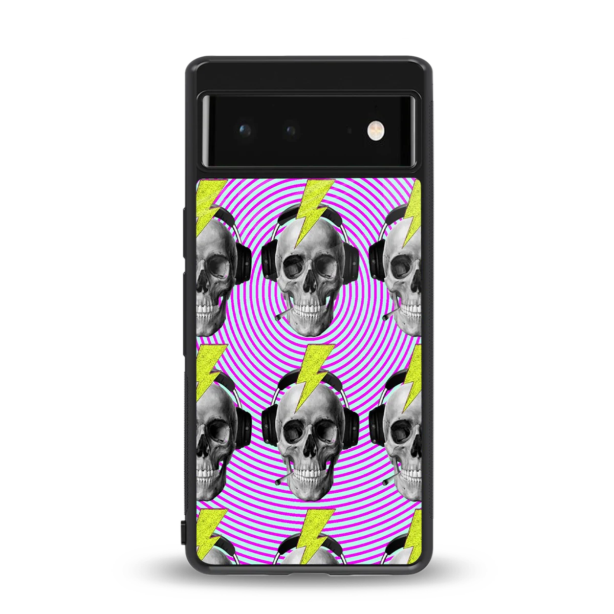 Skull Trip back phone cover | glass case for google pixel 6a
