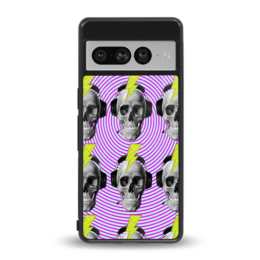 Skull Trip back phone cover | glass case for google pixel 7 pro