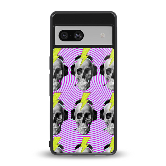 Skull Trip back phone cover | glass case for google pixel 7a