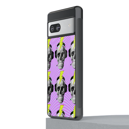Skull Trip stylish phone case for google pixel 7 | glossy glass and slim fit