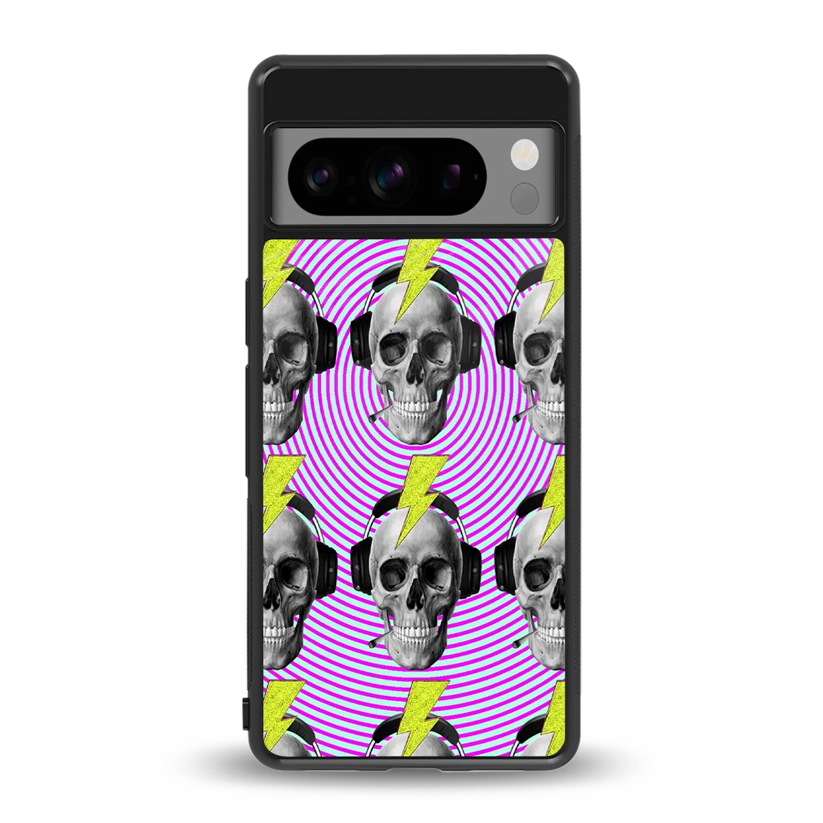 Skull Trip back phone cover | glass case for google pixel 8 pro