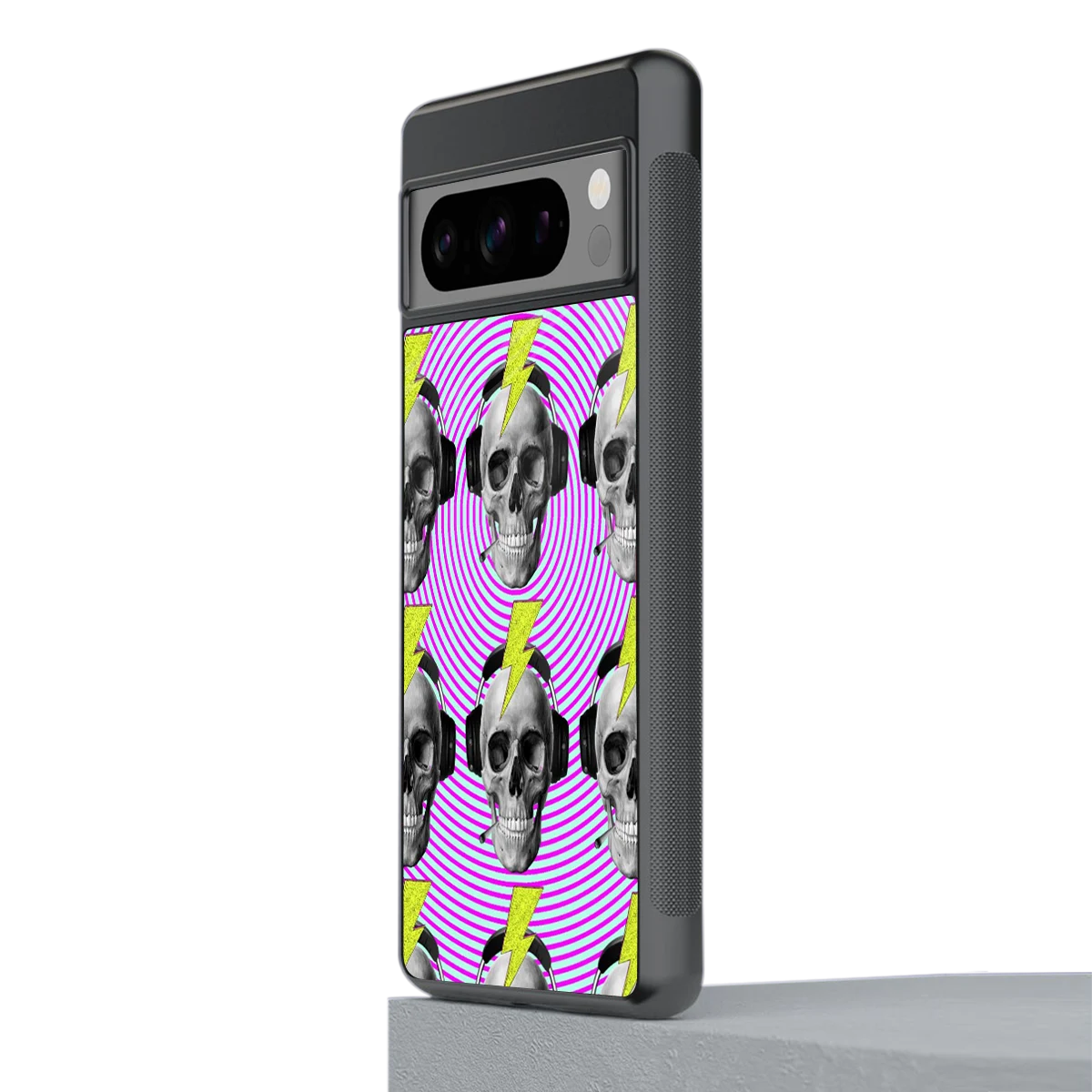 Skull Trip stylish phone case for google pixel 8 pro | glossy glass and slim fit