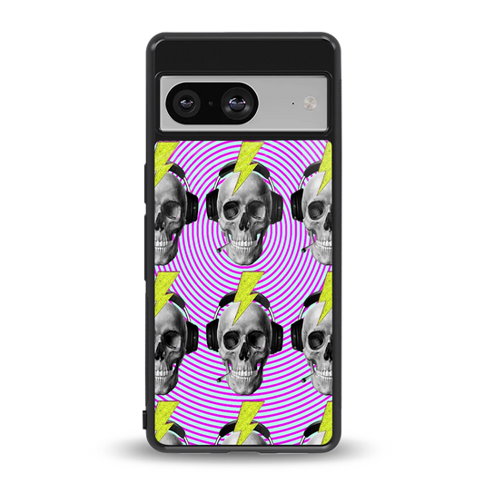 Skull Trip back phone cover | glass case for google pixel 8