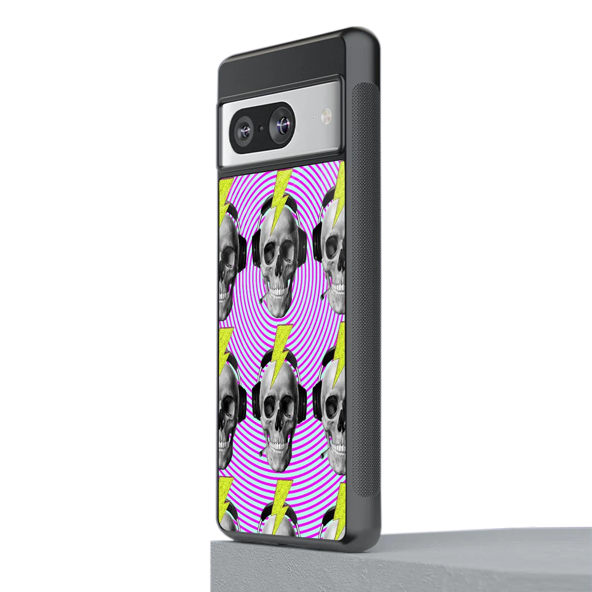 Skull Trip stylish phone case for google pixel 8 | glossy glass and slim fit