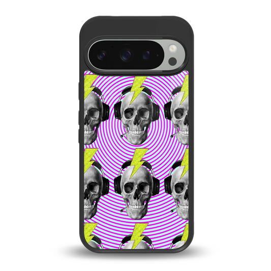 Skull Trip back phone cover | glass case for google pixel 9 pro xl