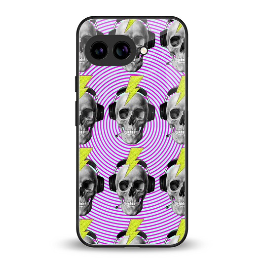 Skull Trip back phone cover | glass case for google pixel 9a