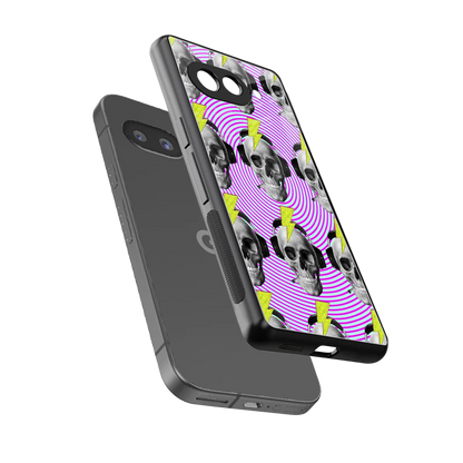 Skull Trip sleek google pixel 10a cover with tempered glass back and TPU edges