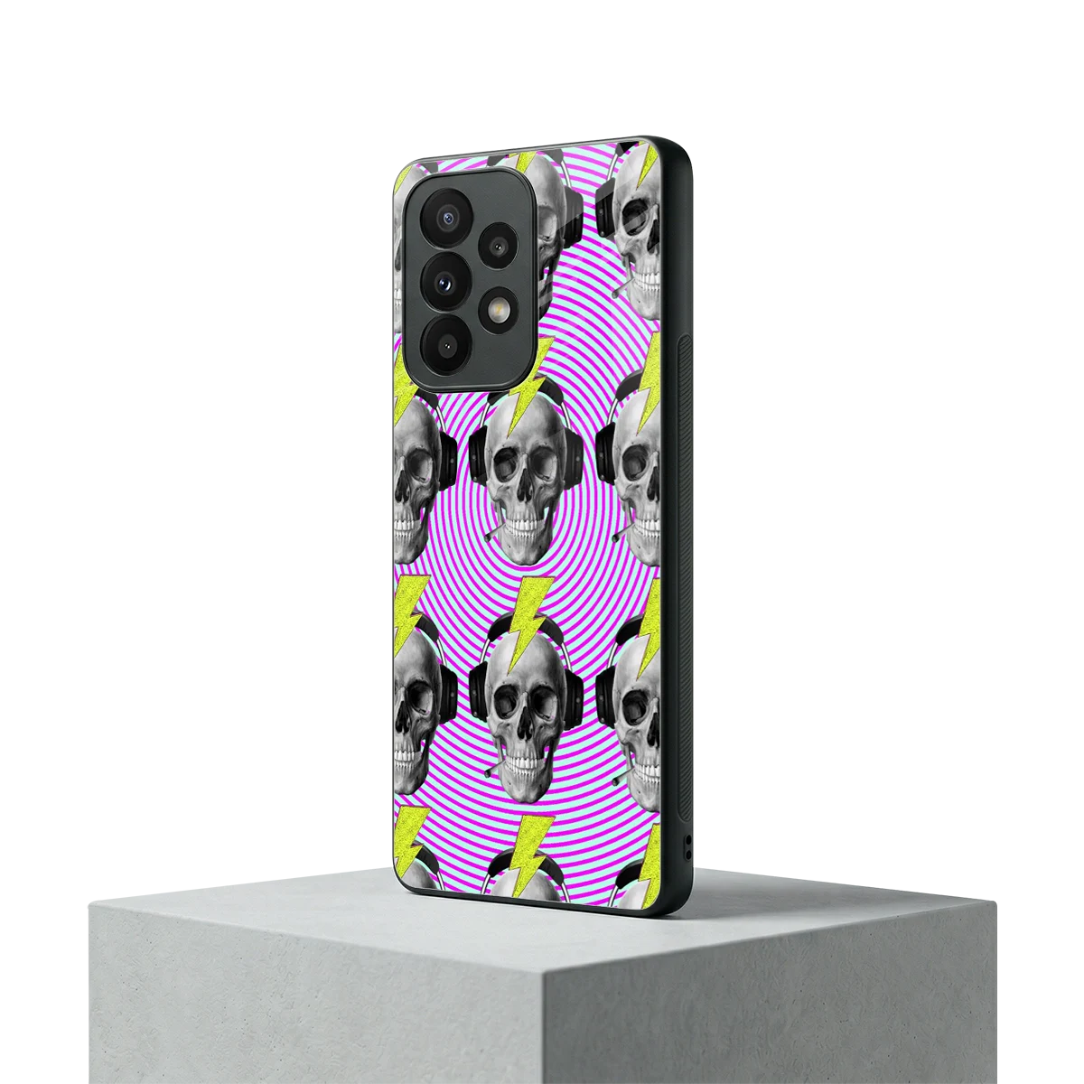 Skull Trip samsung galaxy a23 mobile cover | shockproof glass phone case