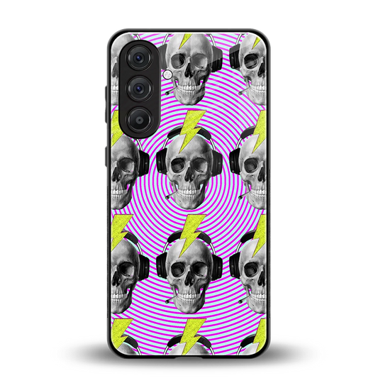 Skull Trip back phone cover | glass case for samsung galaxy m36 5g