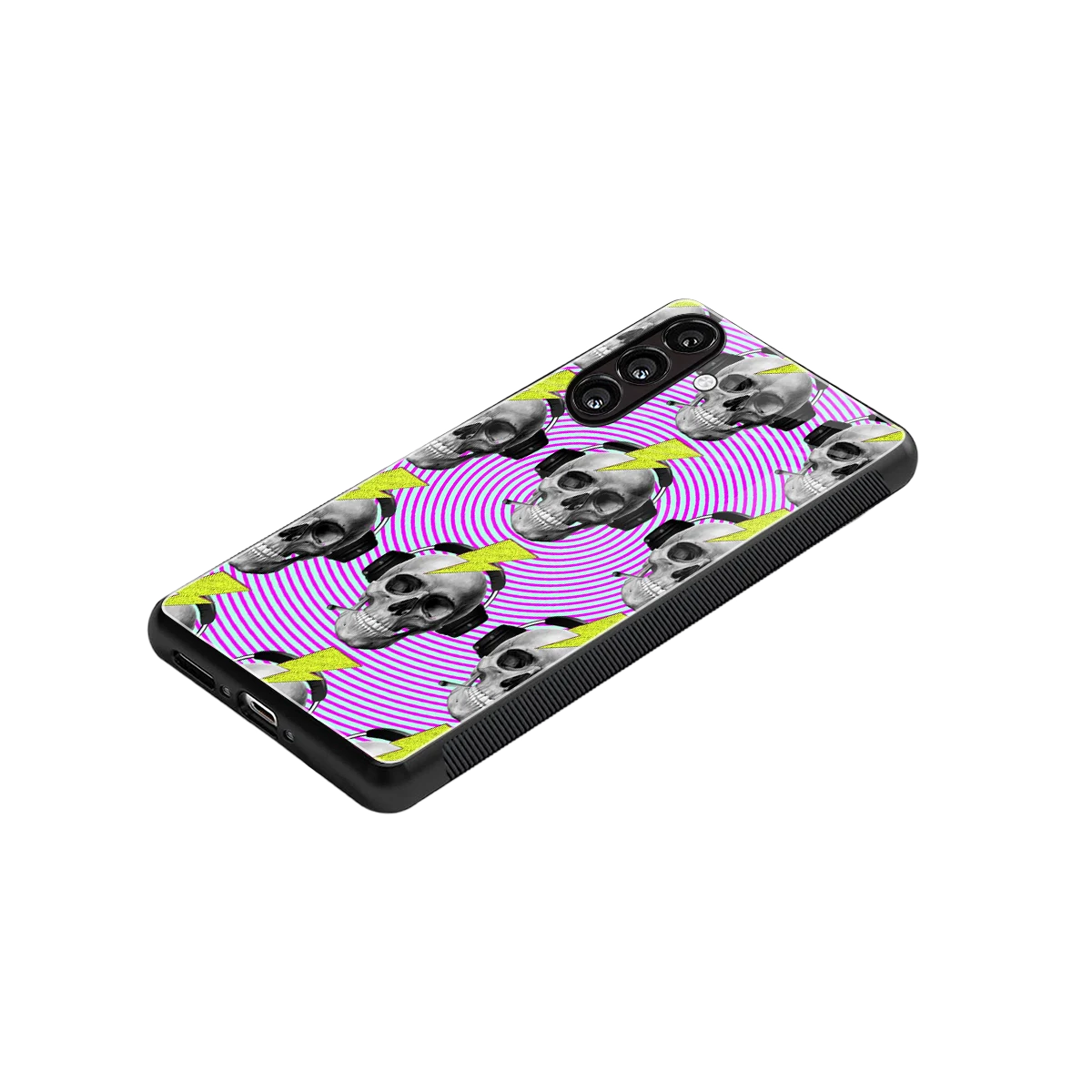 Skull Trip stylish phone case for samsung galaxy a55 5g | glossy glass and slim fit