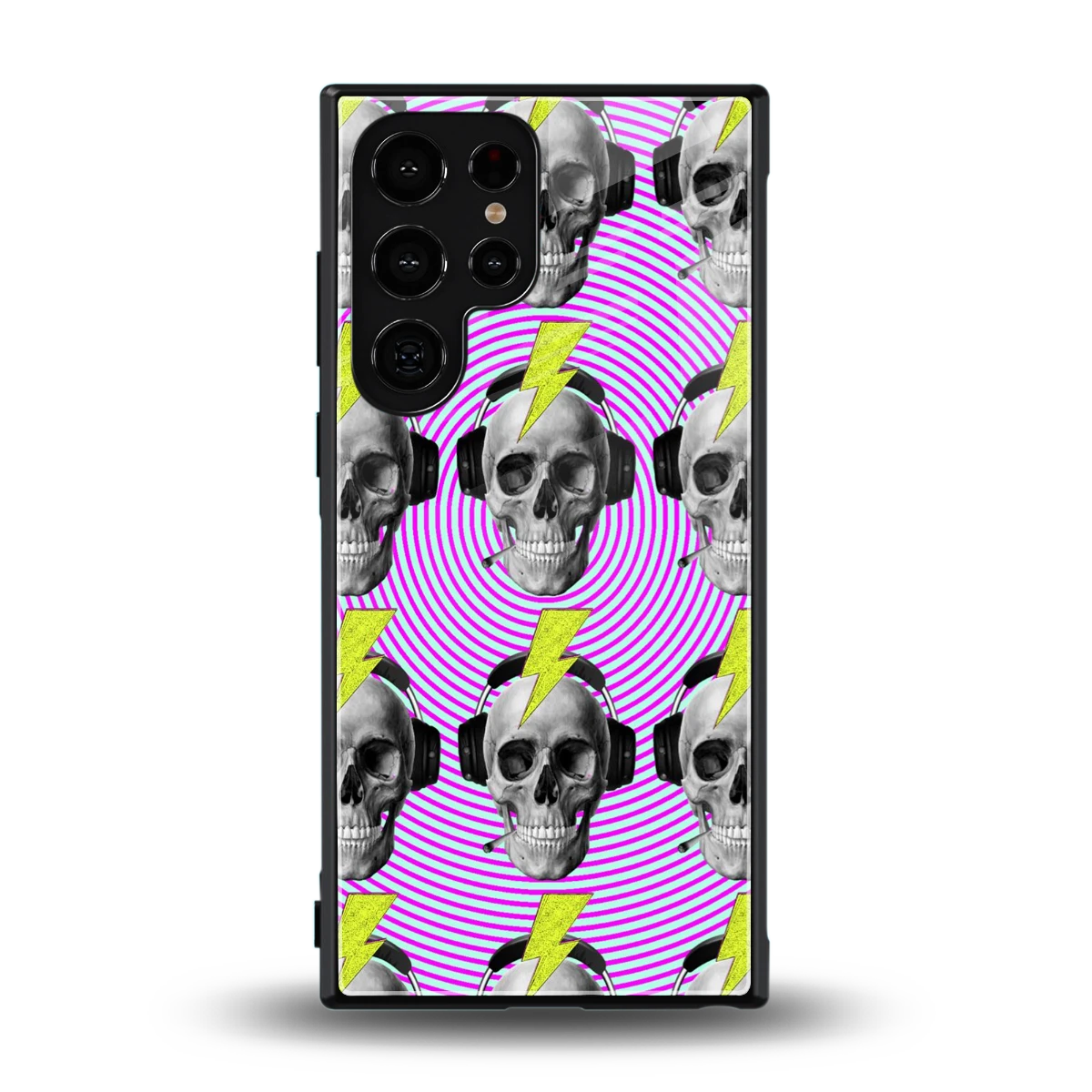 Skull Trip back phone cover | glass case for samsung galaxy s24 ultra
