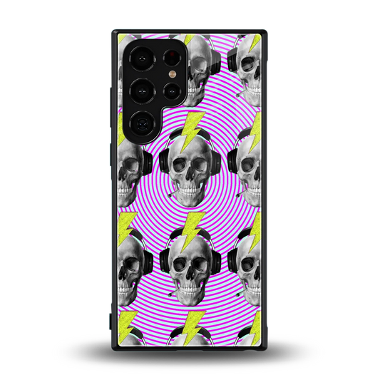 Skull Trip back phone cover | glass case for samsung galaxy s24 ultra