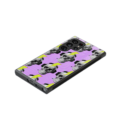 Skull Trip stylish phone case for samsung galaxy s23 ultra | glossy glass and slim fit