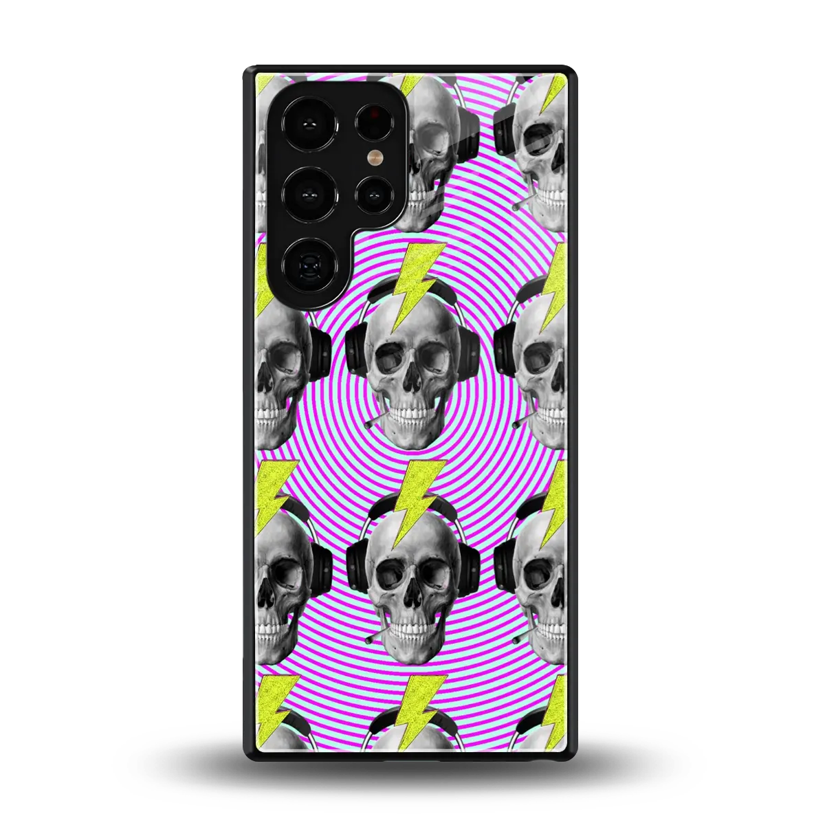 Skull Trip back phone cover | glass case for samsung galaxy s25 ultra