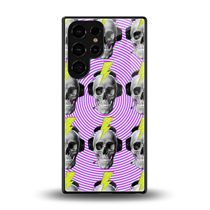 Skull Trip back phone cover | glass case for samsung galaxy s25 ultra