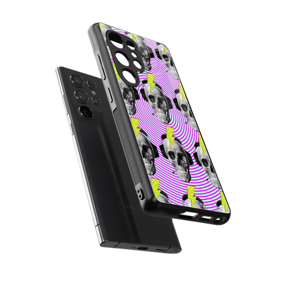 Skull Trip sleek samsung galaxy s25 ultra cover with tempered glass back and TPU edges