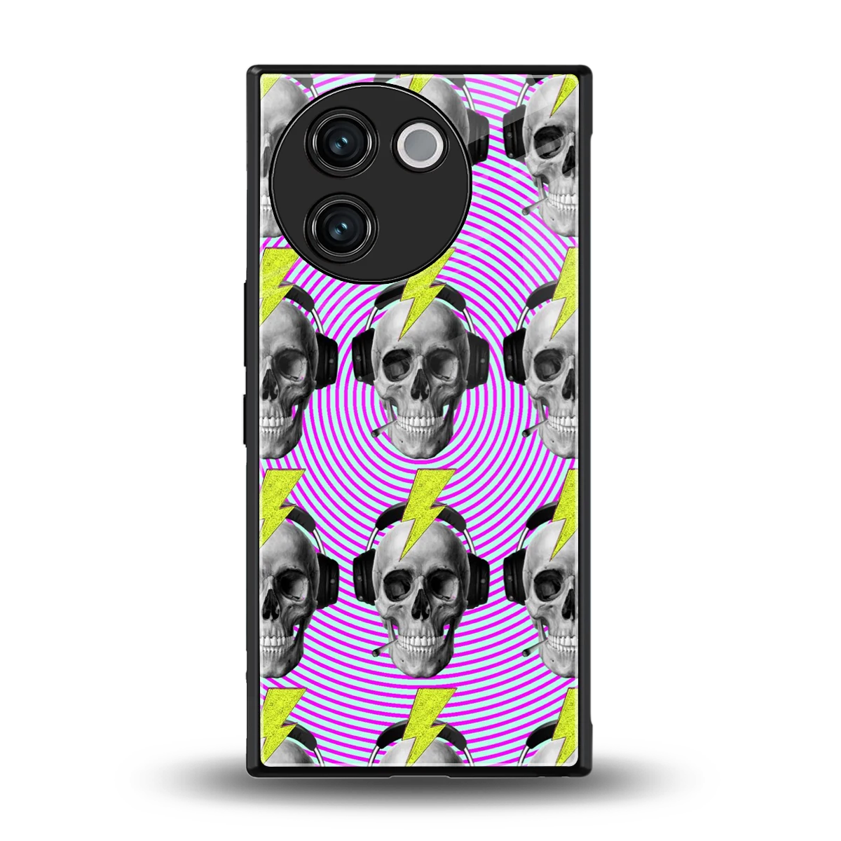 Skull Trip back phone cover | glass case for vivo v30e