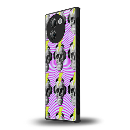 Skull Trip vivo v30e mobile cover | shockproof glass phone case