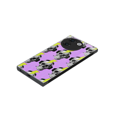 Skull Trip stylish phone case for vivo v30e | glossy glass and slim fit