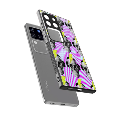 Skull Trip sleekvivo v30 pro cover with tempered glass back and TPU edges