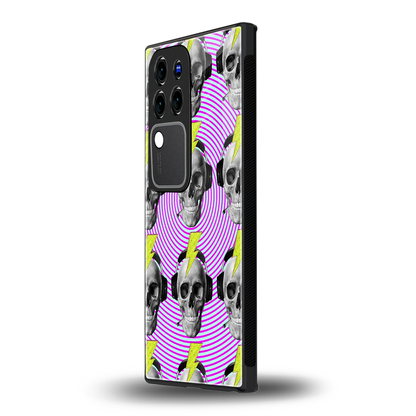 Skull Tripvivo v30 pro mobile cover | shockproof glass phone case