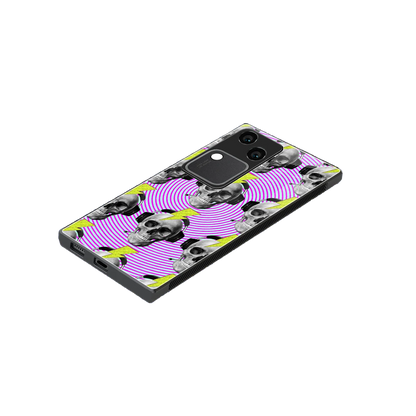 Skull Trip stylish phone case for vivo v30 | glossy glass and slim fit