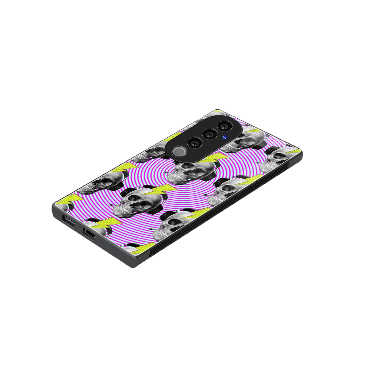 Skull Trip stylish phone case for vivo v40 pro | glossy glass and slim fit