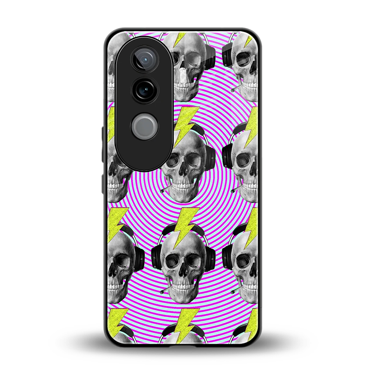 Skull Trip back phone cover | glass case for vivo v40e